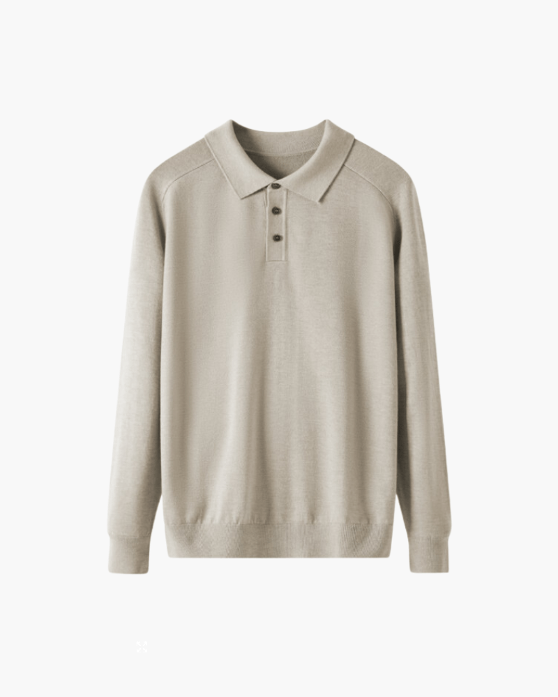 100% Premium Wool Polo - Beauté Sculptante