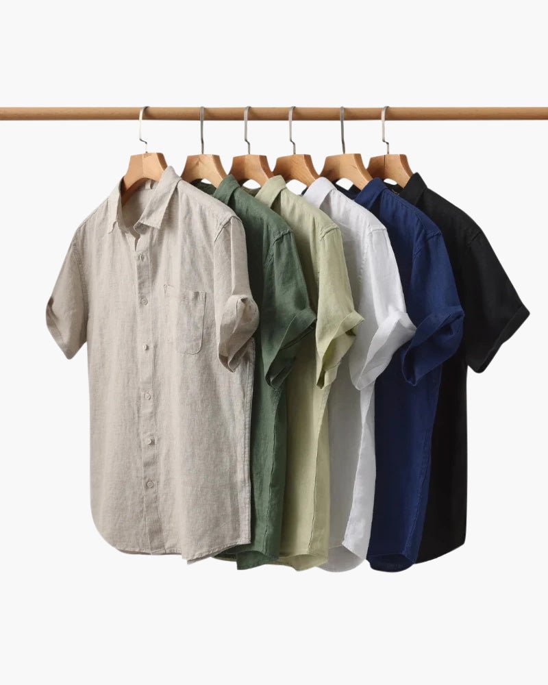 Chemise en lin Cape Town (manches courtes) - Beauté Sculptante