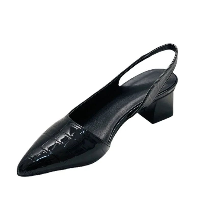 Élodie | Escarpins Orthopédiques avec Design Croco Élégant - Beauté Sculptante