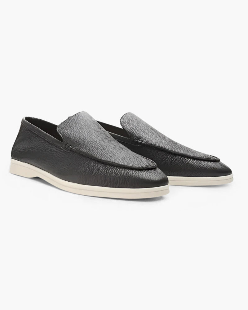 Mocassins en cuir de vachette Old Money - Beauté Sculptante