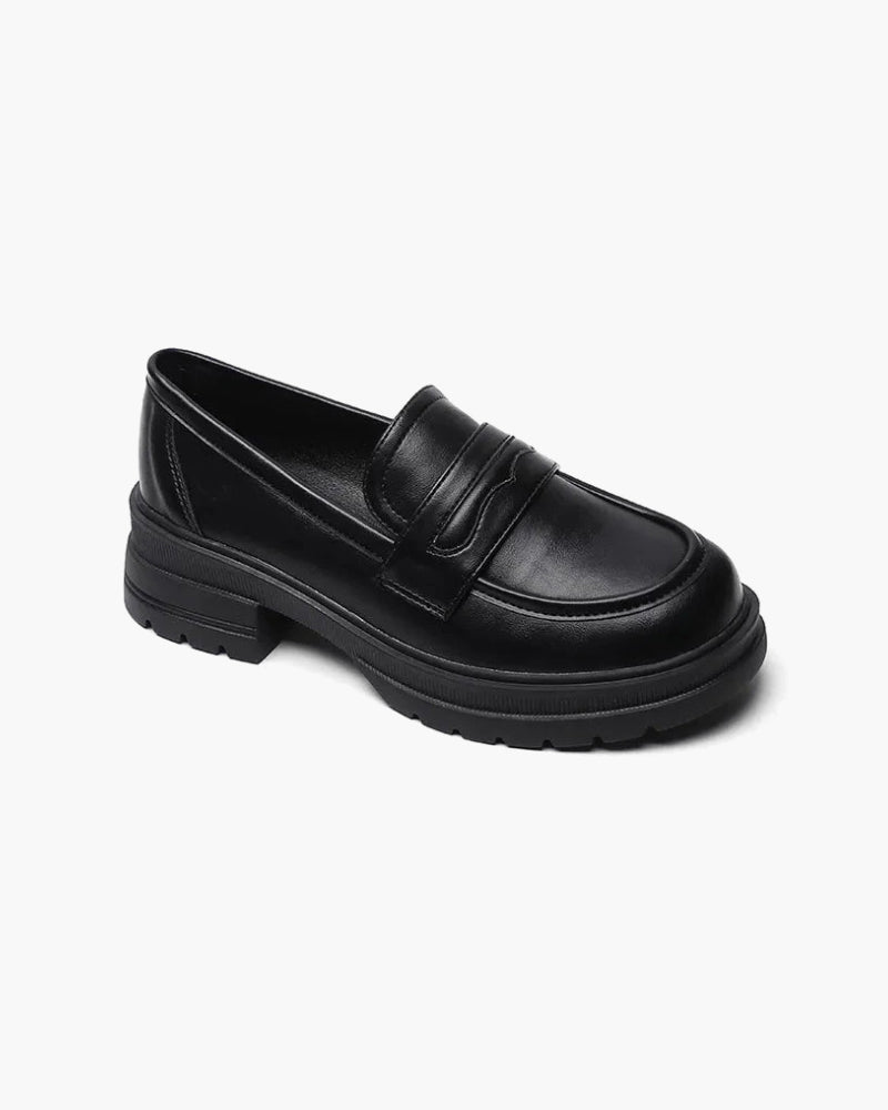 Mocassins en cuir Old Money - Beauté Sculptante
