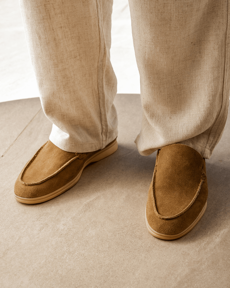 Mocassins en daim Old Money - Beauté Sculptante