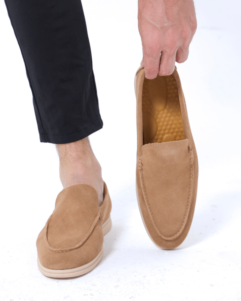 Mocassins en daim Old Money - Beauté Sculptante