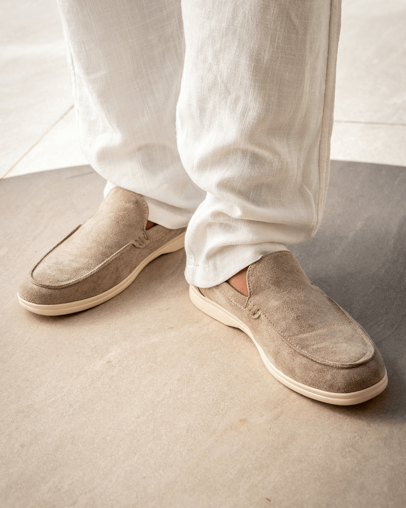 Mocassins en daim Old Money - Beauté Sculptante