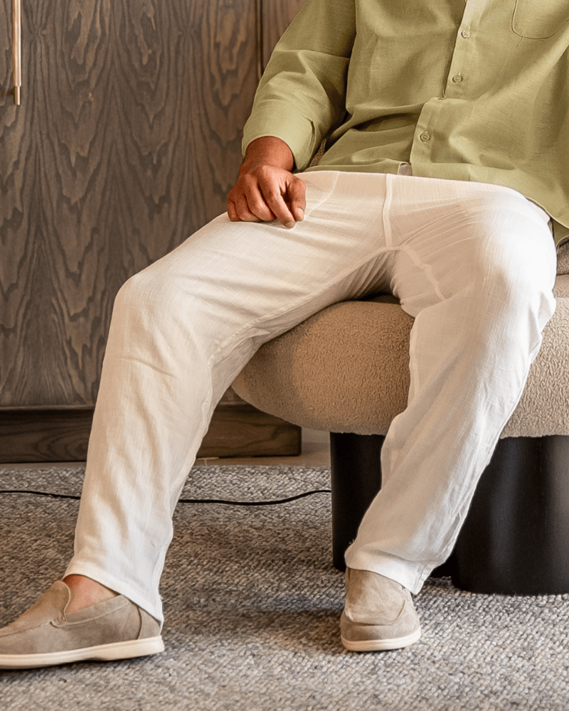 Pantalon en Lin Marrakech (Coupe Oversize) - Beauté Sculptante