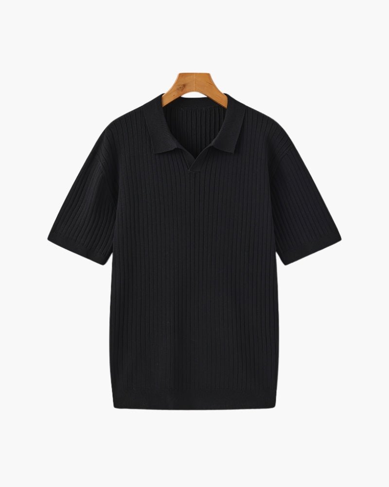 Premium Ribbed Polo - Beauté Sculptante
