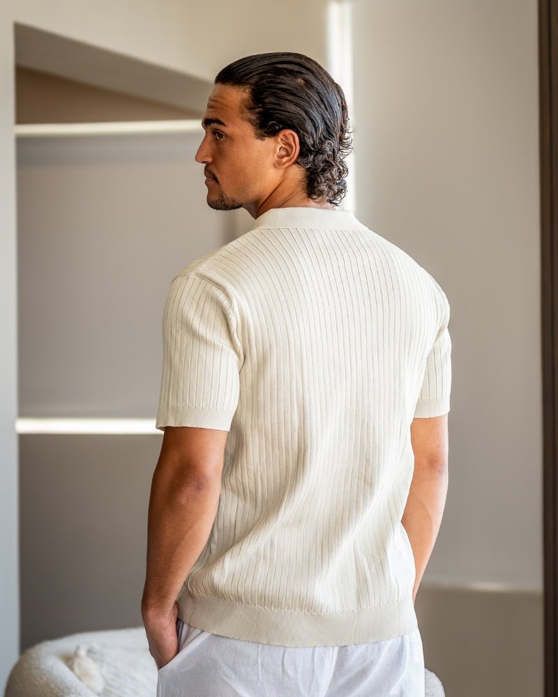 Premium Ribbed Polo - Beauté Sculptante