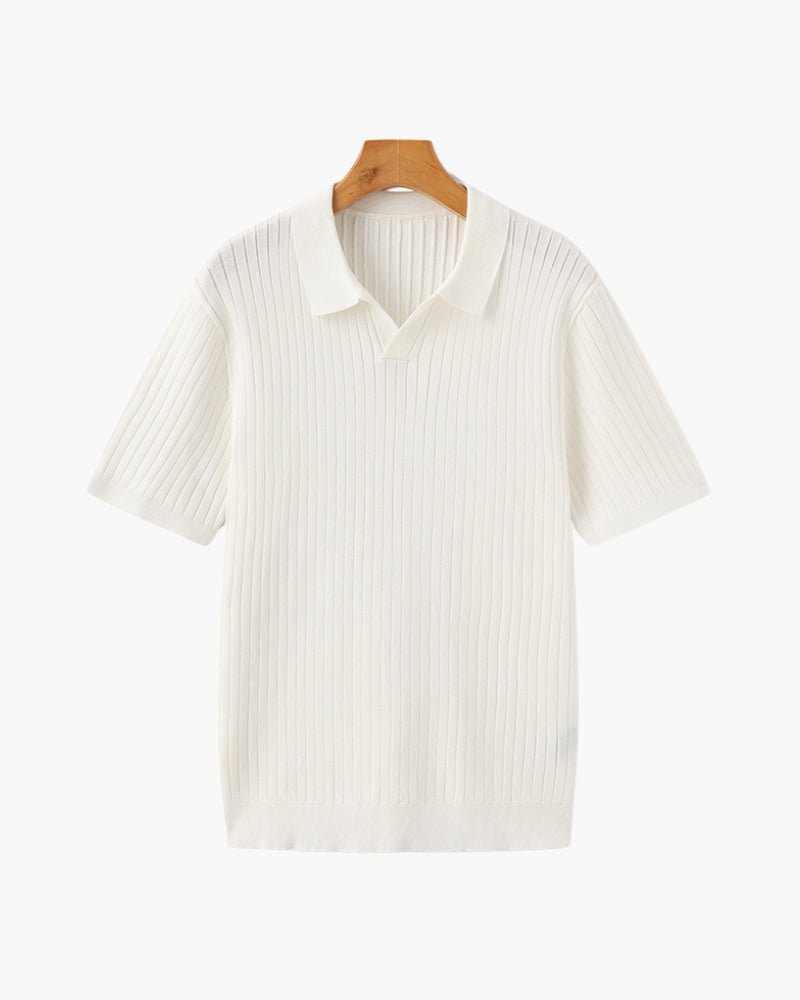 Premium Ribbed Polo - Beauté Sculptante