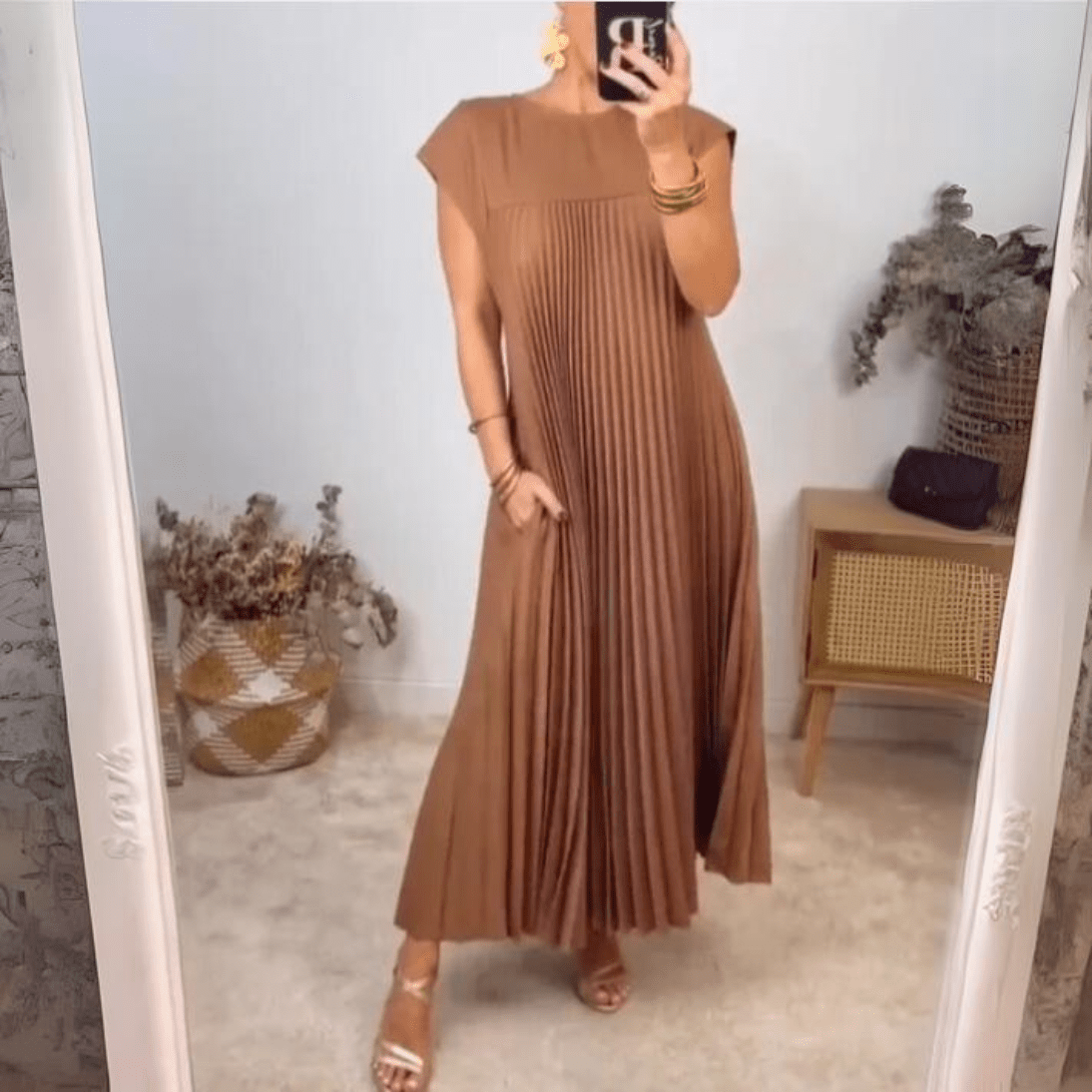 Seline® | Robe légère et fraîche plissée - Beauté Sculptante