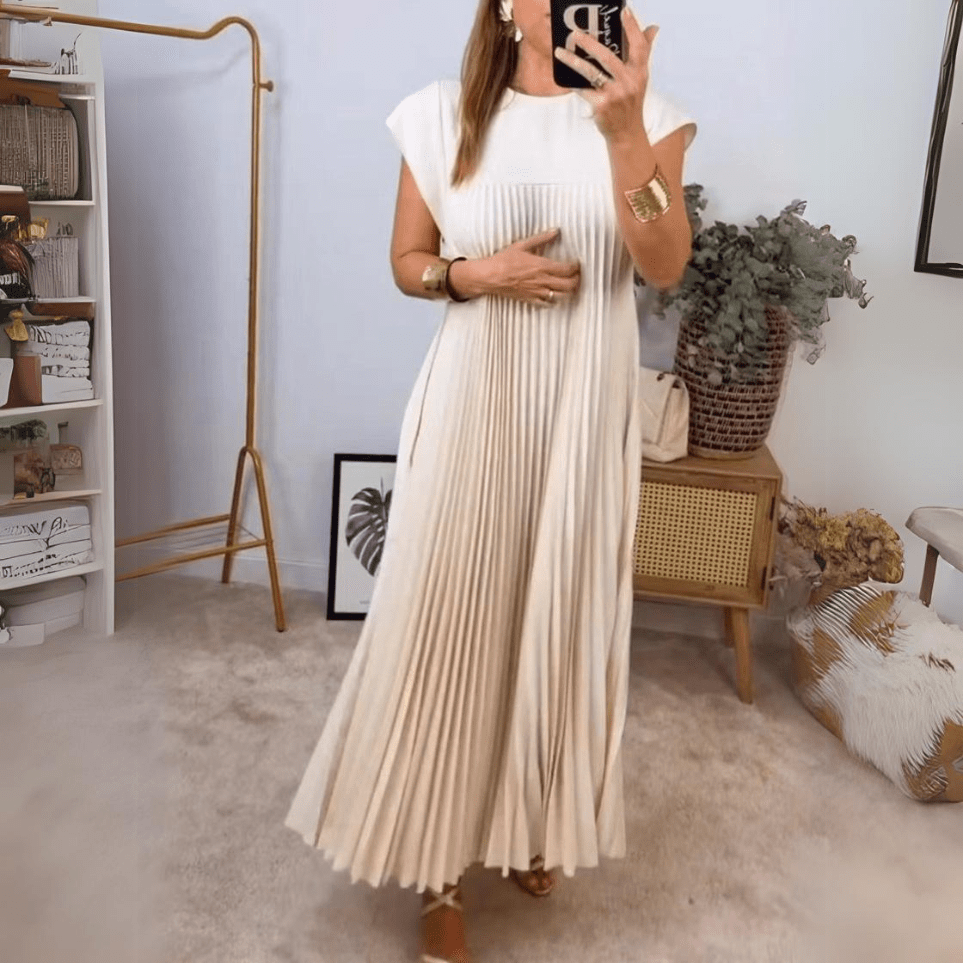 Seline® | Robe légère et fraîche plissée - Beauté Sculptante