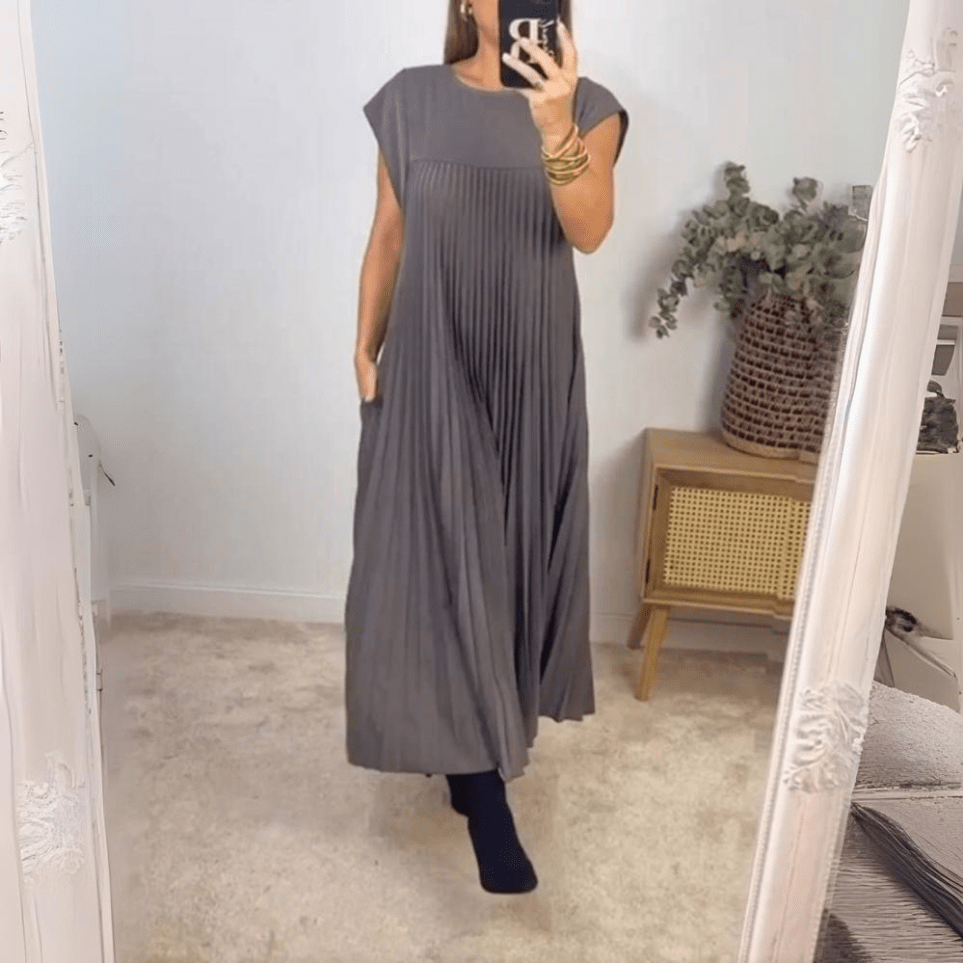 Seline® | Robe légère et fraîche plissée - Beauté Sculptante