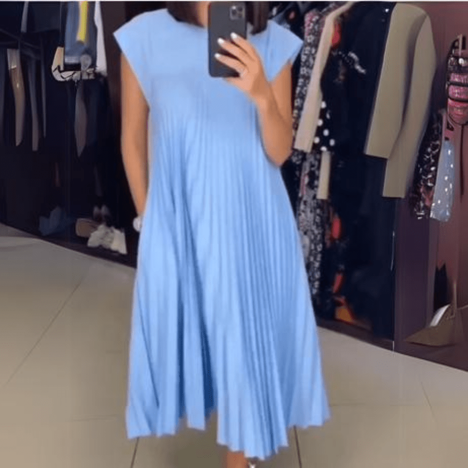 Seline® | Robe légère et fraîche plissée - Beauté Sculptante