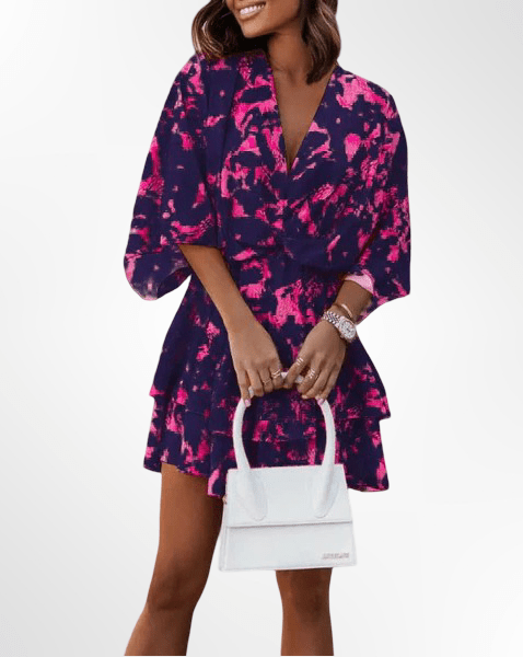 Susana | Mini - robe d'été vibrante et chic - Beauté Sculptante