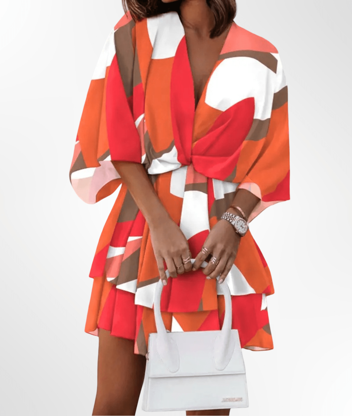 Susana | Mini - robe d'été vibrante et chic - Beauté Sculptante