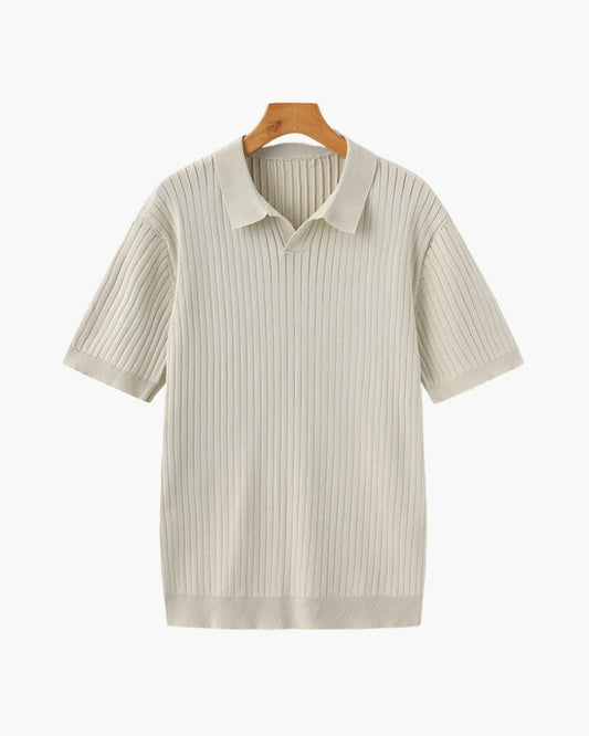 Premium Ribbed Polo - Beauté Sculptante